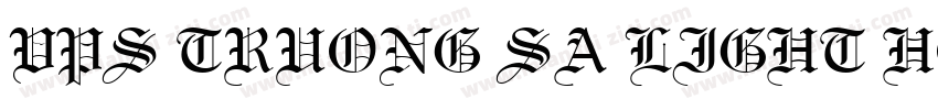 VPS Truong Sa Light Hoa字体转换